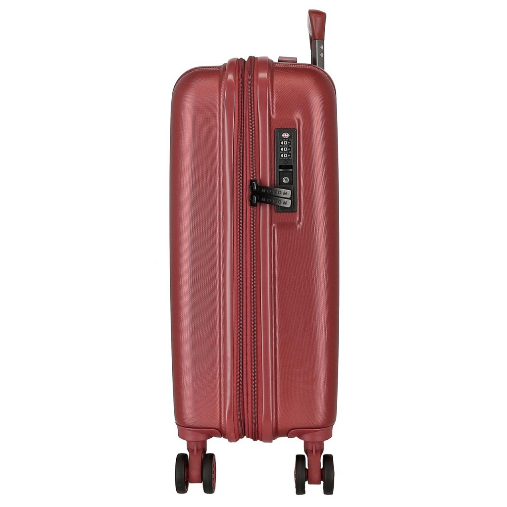 MOVEM Wood Red, Skořepinový cestovní kufr, 55x40x20cm, 38L, 5318666 (small exp.)