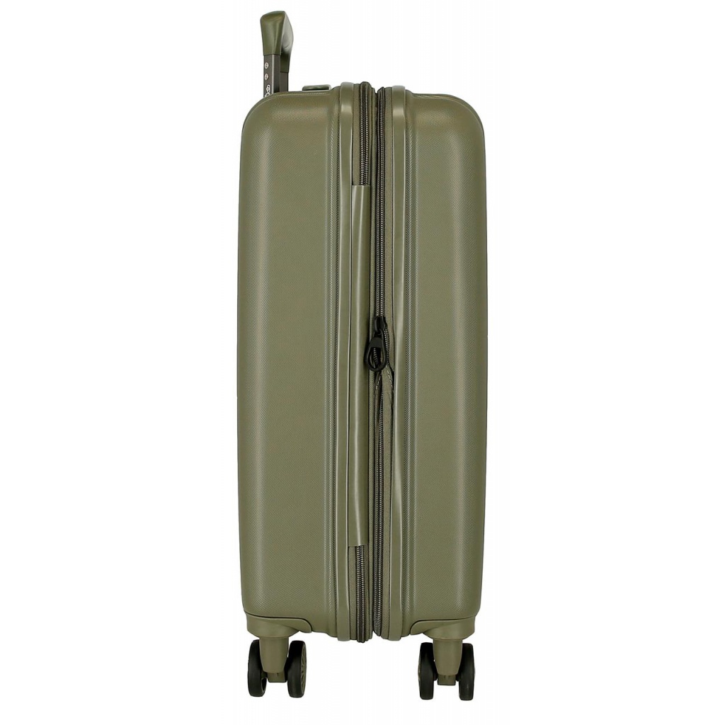 MOVEM Wood Khaki, Skořepinový cestovní kufr, 55x40x20cm, 38L, 531866A (small exp.)