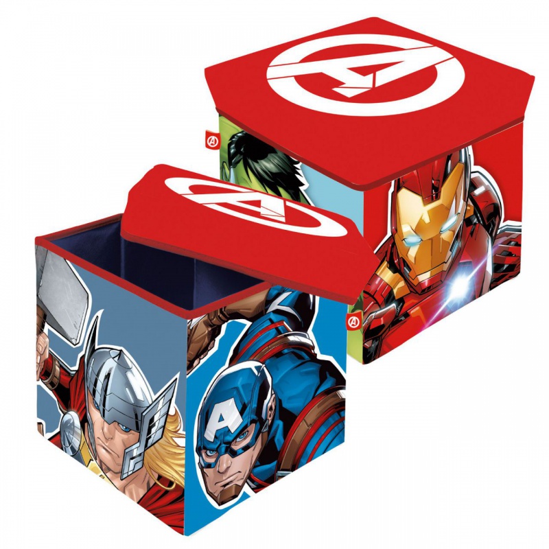 Úložný box s vrchnákom / taburetka 2v1 AVENGERS – box pre deti Úložný box s vrchnákom / taburetka 2v1 AVENGERS – box pre deti