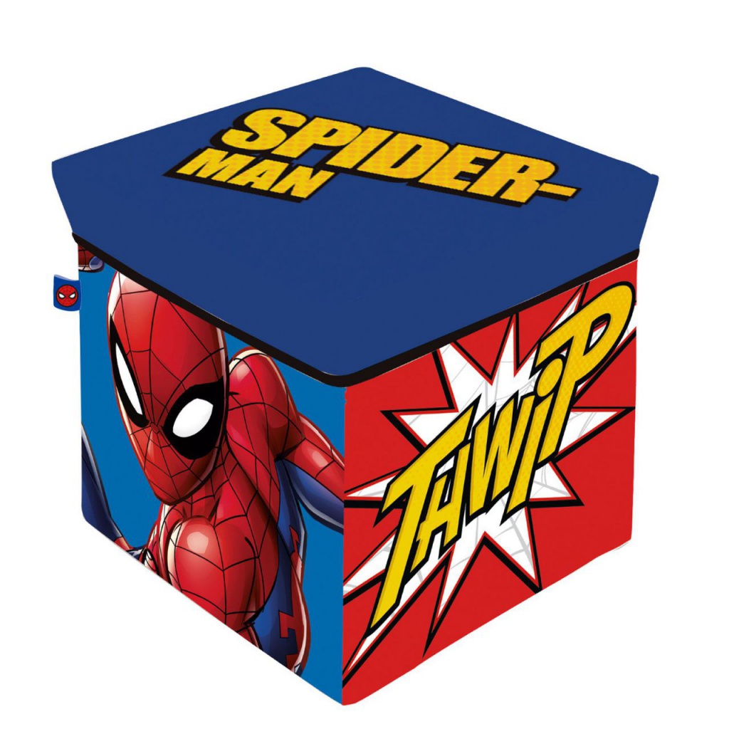 Úložný box s víkem / taburetka 2v1 SPIDERMAN, SM15223
