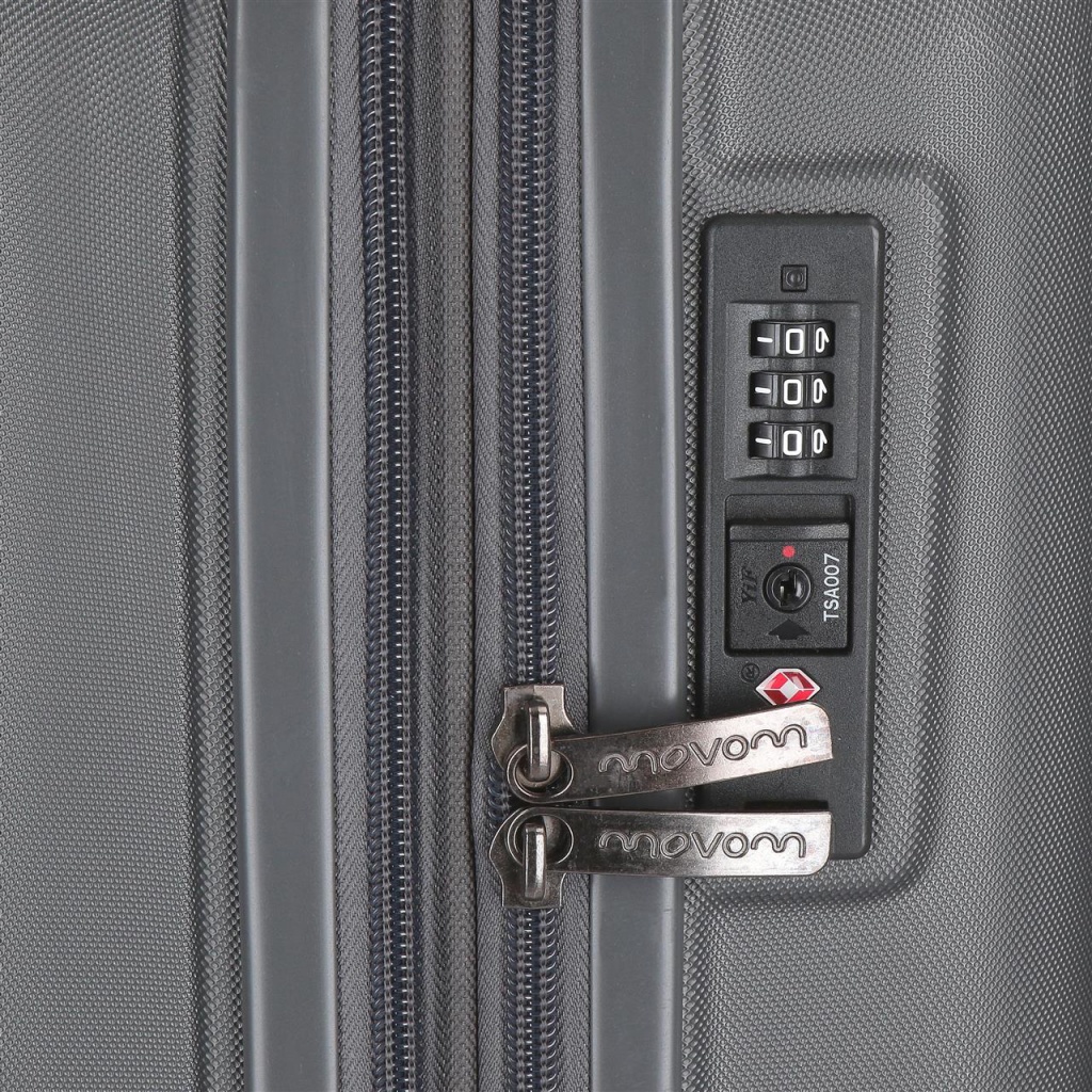 MOVEM Wood Antracite, Sada luxusních ABS cestovních kufrů, 65cm/55cm, 5318962
