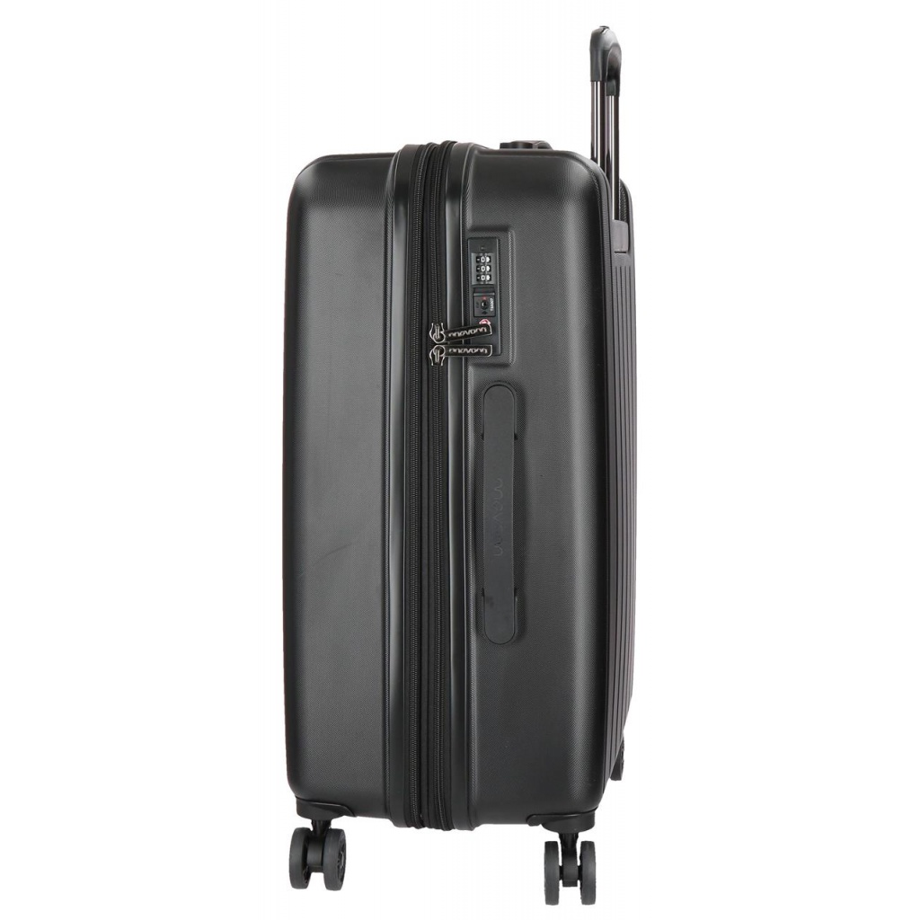 MOVOM Wood Black, Sada luxusných ABS cestovných kufrov, 65cm/55cm, 5318961