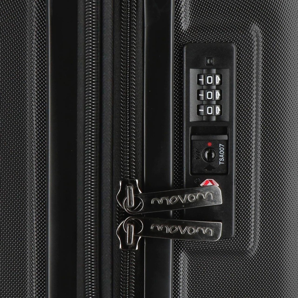 MOVEM Wood Black, Sada luxusních ABS cestovních kufrů, 65cm/55cm, 5318961