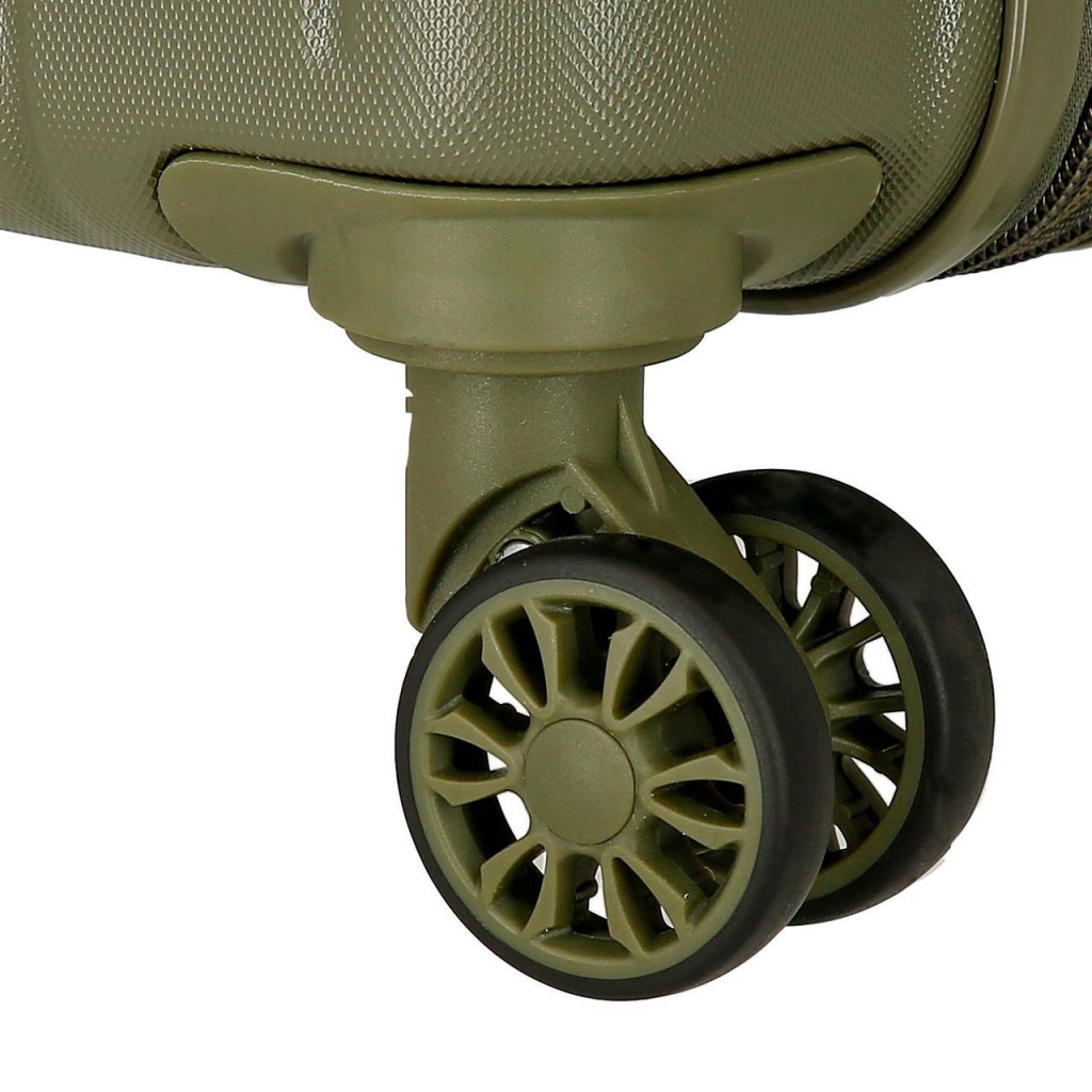 MOVOM Wood Khaki, Sada luxusných ABS cestovných kufrov, 65cm/55cm, 531896A