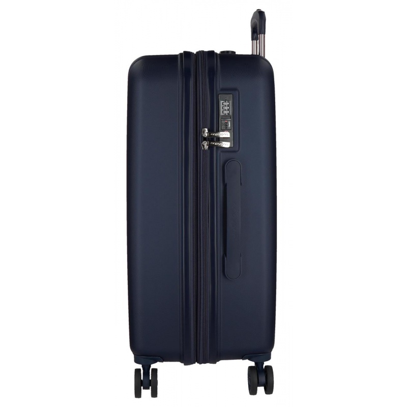 MOVOM Wood Navy Blue, Sada luxusných ABS cestovných kufrov, 65cm/55cm, 5318964 MOVOM Wood Navy Blue, Sada luxusných ABS cestovných kufrov, 65cm/55cm, 5318964
