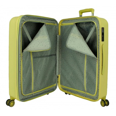 MOVOM Wood Yellow, Sada luxusných ABS cestovných kufrov, 65cm/55cm, 531896B MOVOM Wood Yellow, Sada luxusných ABS cestovných kufrov, 65cm/55cm, 531896B