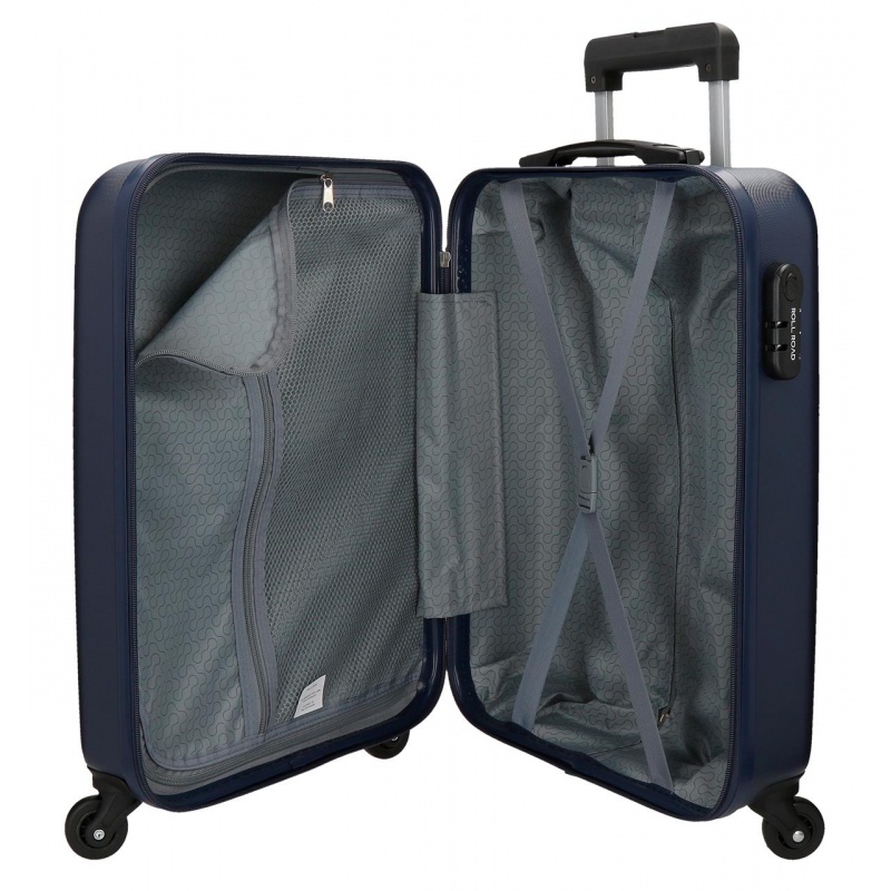 ROLL ROAD Flex Navy Blue, ABS Cestovný kufor, 55x38x20cm, 35L, 5849162 (small) ROLL ROAD Flex Navy Blue, ABS Cestovný kufor, 55x38x20cm, 35L, 5849162 (small)