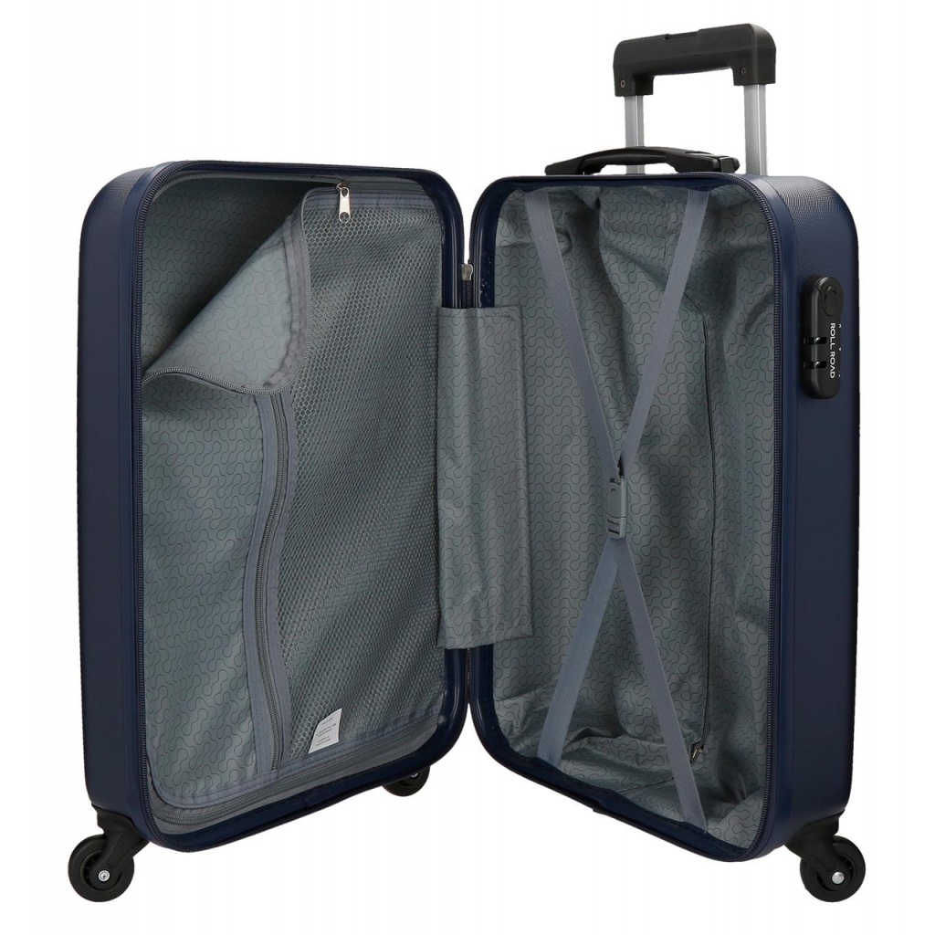 ROLL ROAD Flex Navy Blue, ABS Cestovní kufr, 55x38x20cm, 35L, 5849162 (small)