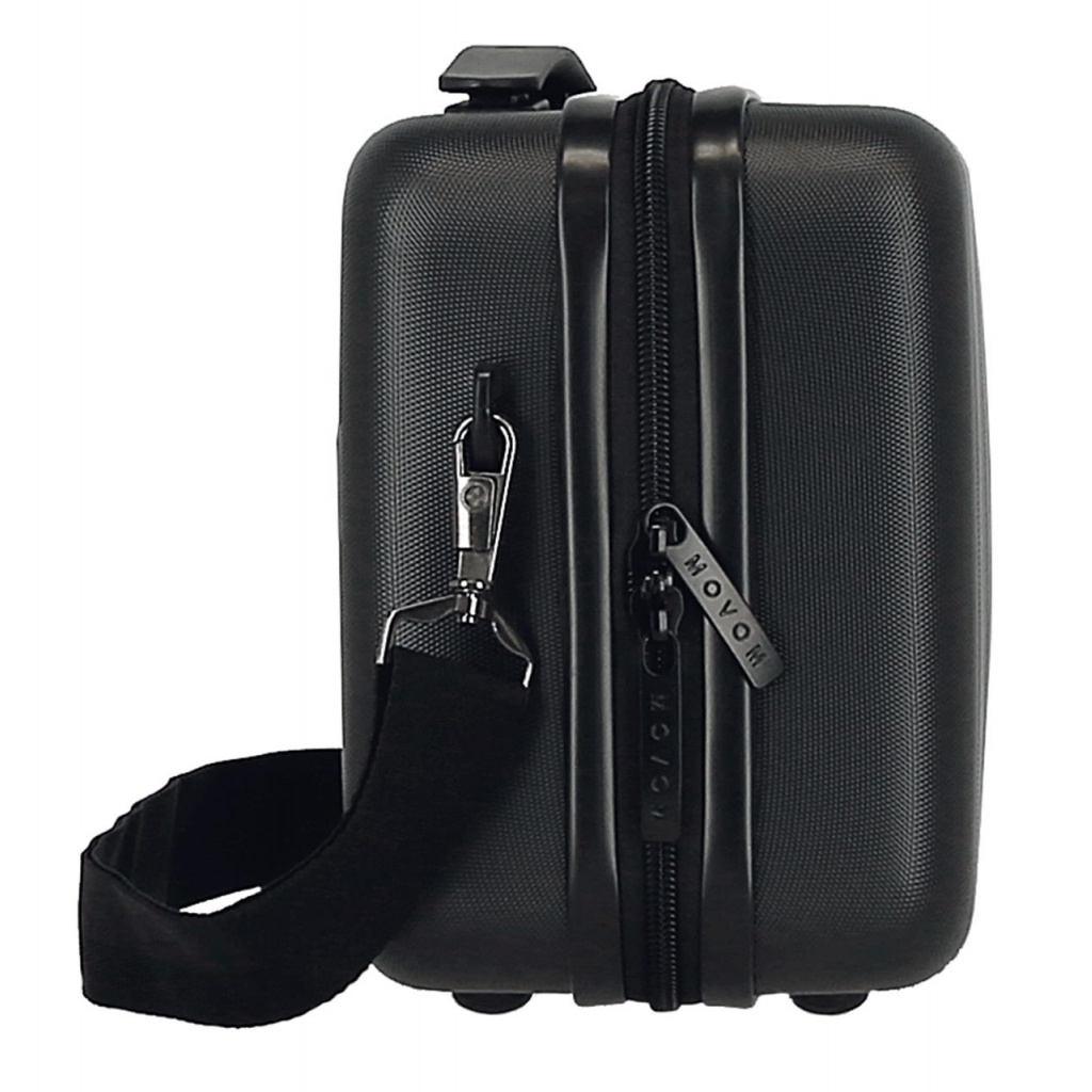 MOVOM Wood Black, Cestovný kozmetický príručný kufrík, 21x29x15cm, 9L, 5313961