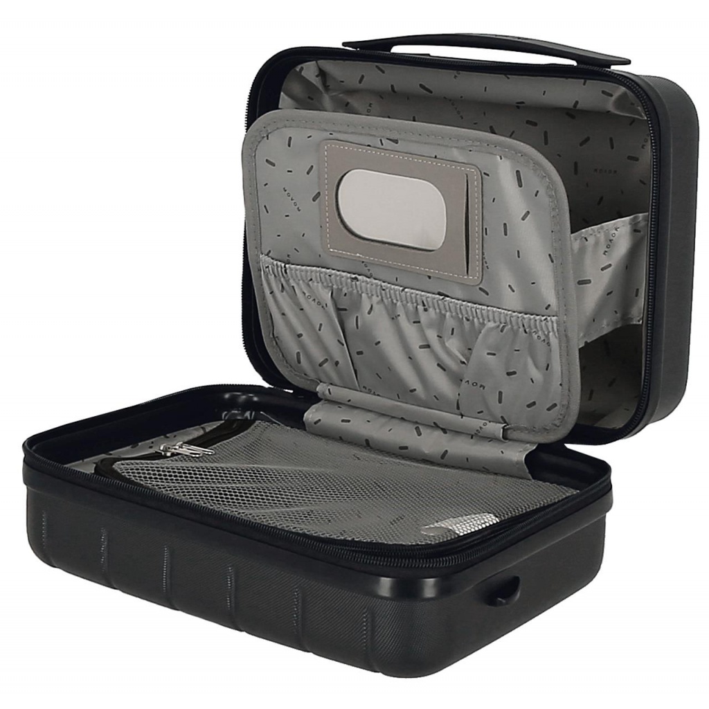 MOVOM Wood Black, Cestovný kozmetický príručný kufrík, 21x29x15cm, 9L, 5313961