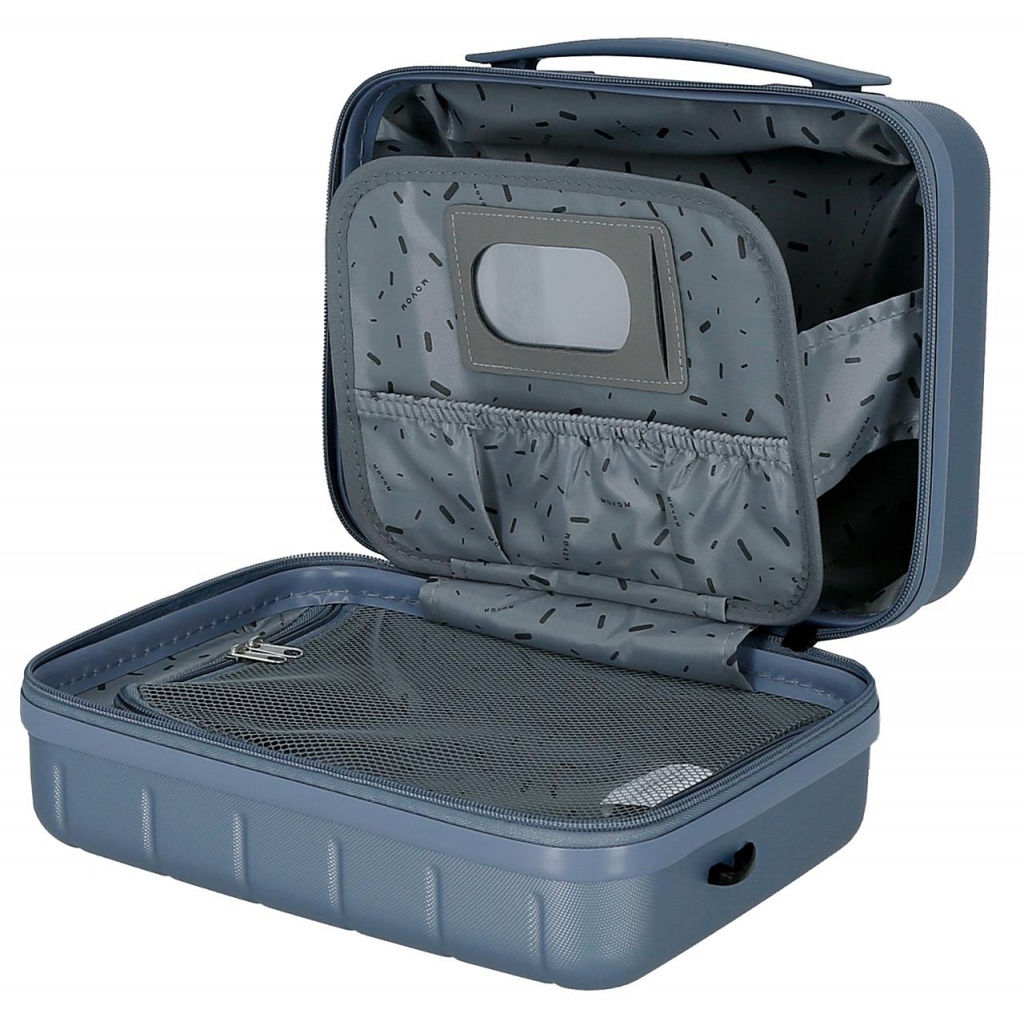 MOVEM Wood Steel Blue, Cestovní kosmetický příruční kufřík, 21x29x15cm, 9L, 5313963