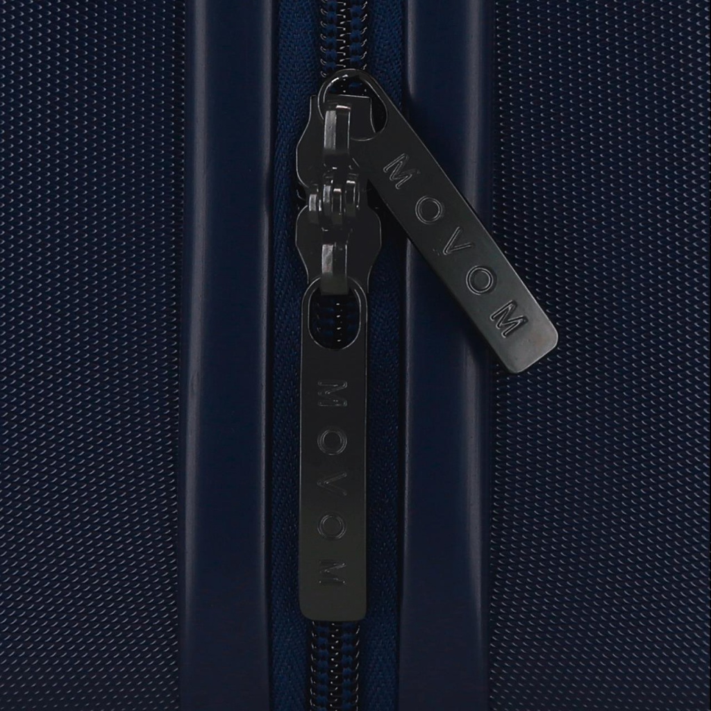 Kozmetický kufrík MOVOM Wood Navy Blue – cestovný ABS príručný kufrík 9L