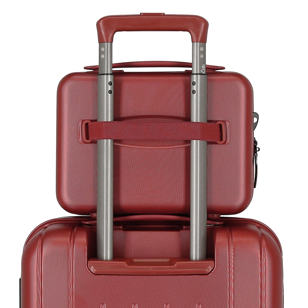 MOVOM Wood Red, Cestovný kozmetický príručný kufrík, 21x29x15cm, 9L, 5313966