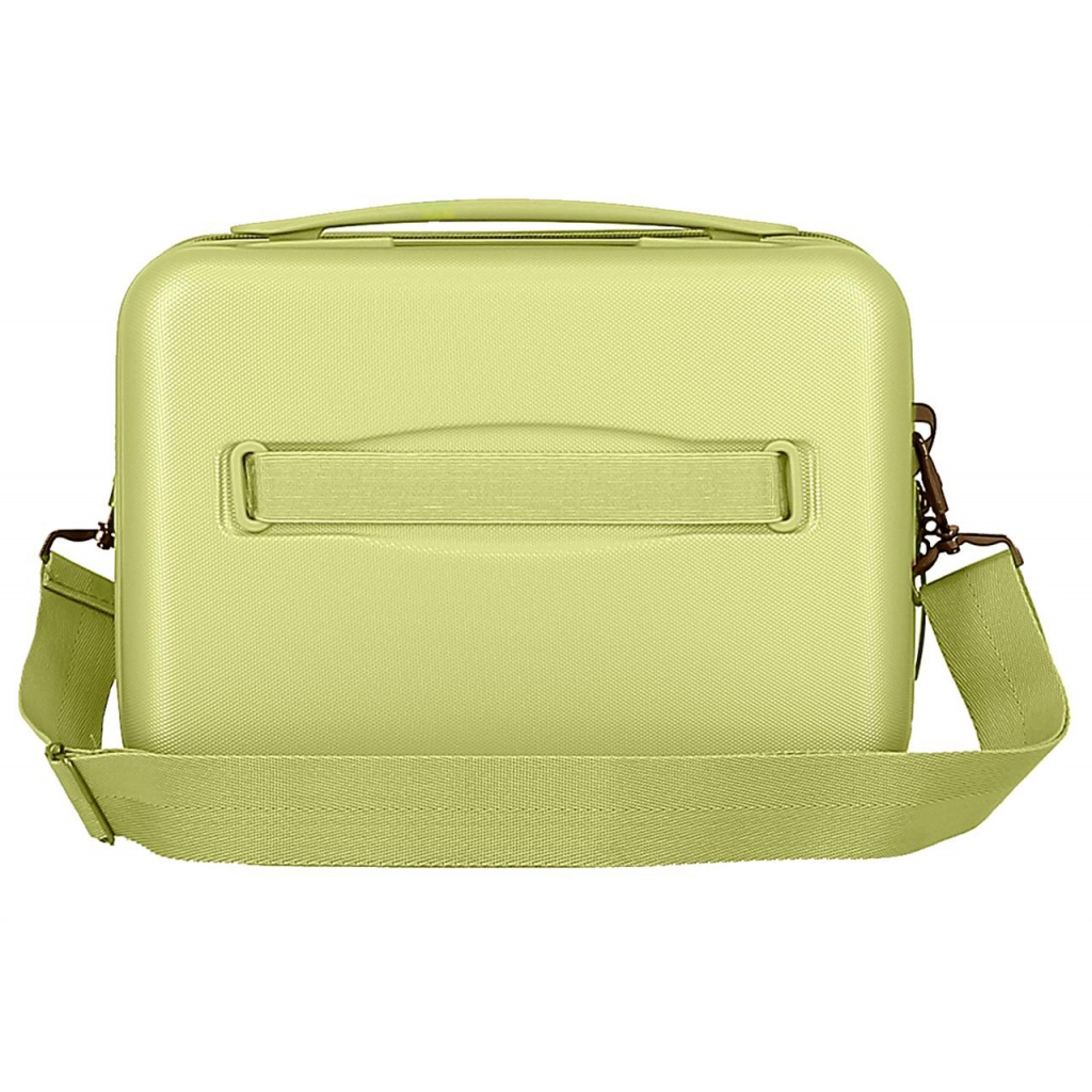 MOVOM Wood Yellow, Cestovný kozmetický príručný kufrík, 21x29x15cm, 9L, 531396B