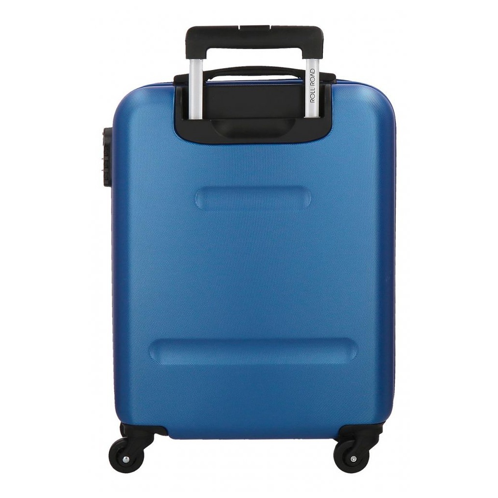 ROLL ROAD Flex Blue, ABS Cestovný kufor, 55x38x20cm, 35L – modrý kufor