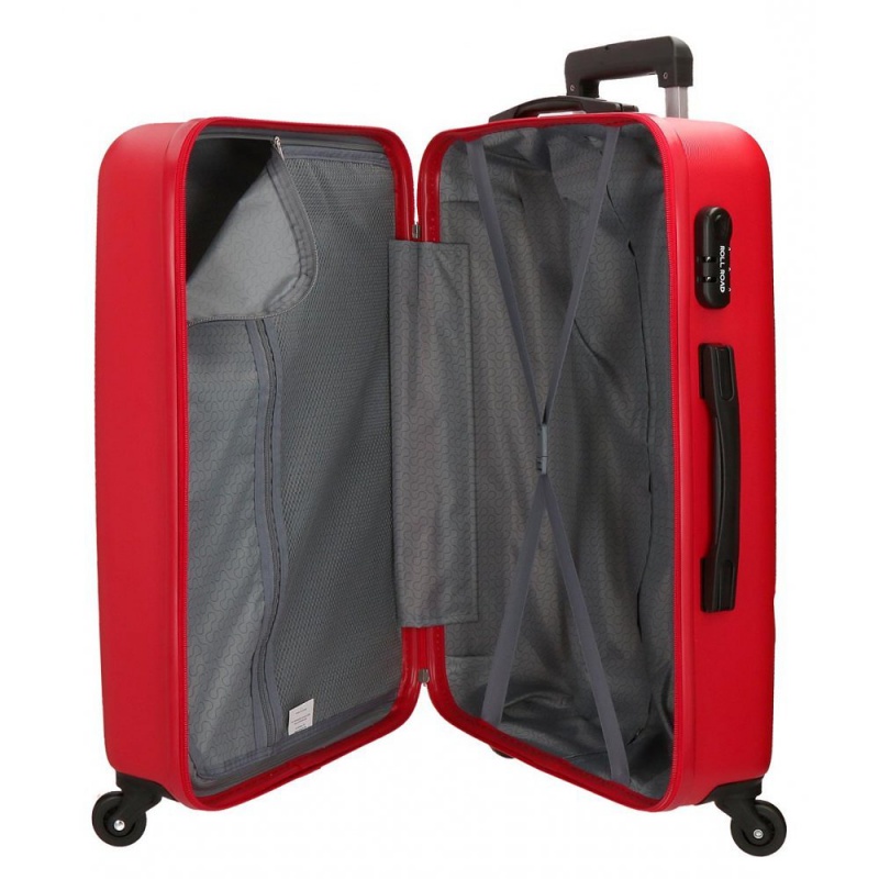ROLL ROAD Flex Red, ABS Cestovný kufor, 65x46x23cm, 56L, 5849264 (medium) ROLL ROAD Flex Red, ABS Cestovný kufor, 65x46x23cm, 56L, 5849264 (medium)