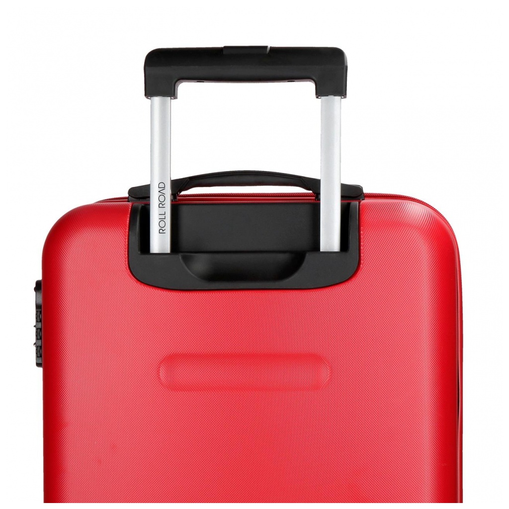 ROLL ROAD Flex Red, Sada ABS cestovních kufrů, 55-65-75cm, 5849464