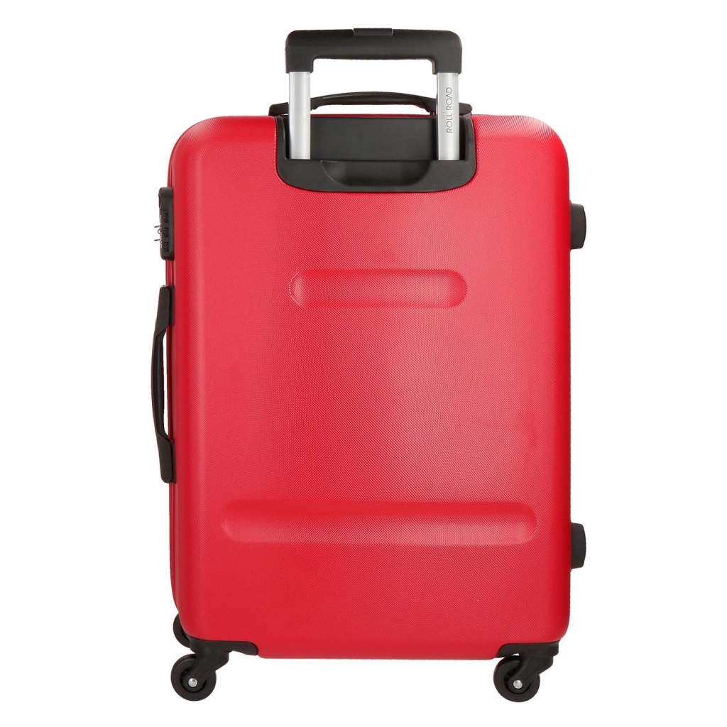 ROLL ROAD Flex Red, Sada ABS cestovních kufrů, 55-65-75cm, 5849464