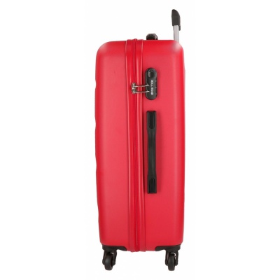ROLL ROAD Flex Red, Sada ABS cestovních kufrů, 55-65-75cm, 5849464 ROLL ROAD Flex Red, Sada ABS cestovních kufrů, 55-65-75cm, 5849464