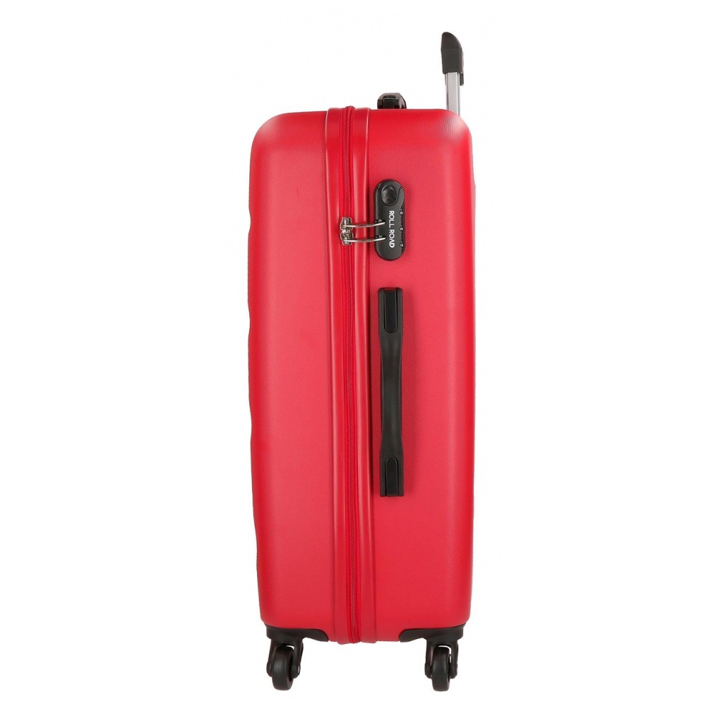 ROLL ROAD Flex Red, Sada ABS cestovních kufrů, 55-65-75cm, 5849464