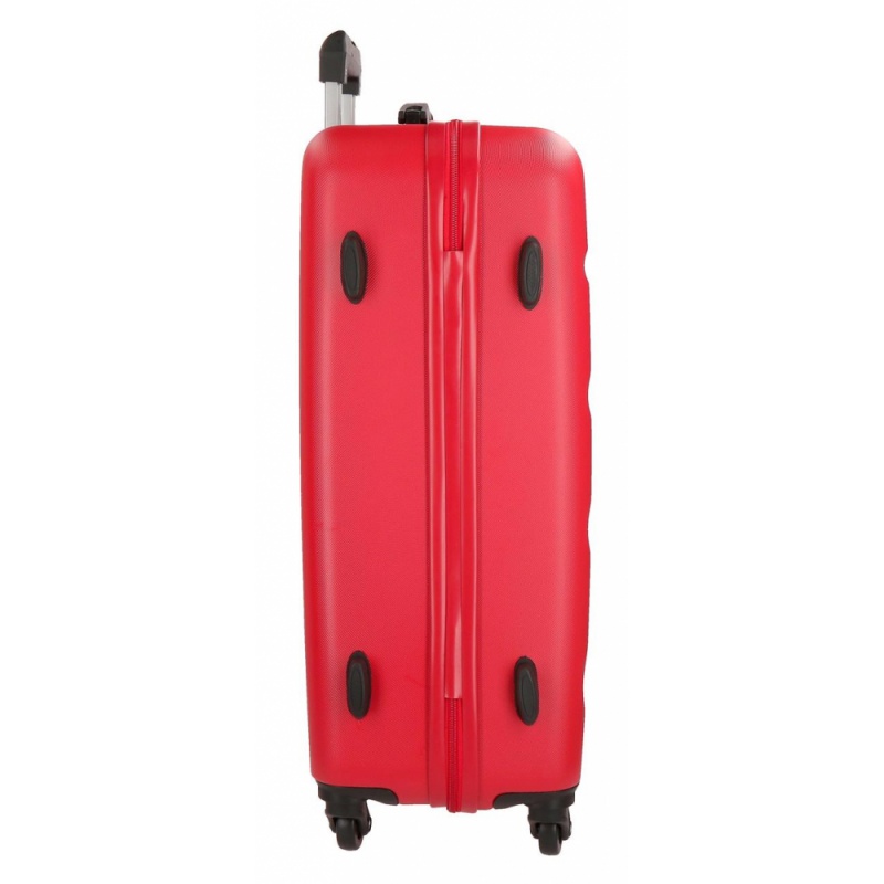 ROLL ROAD Flex Red, Sada ABS cestovních kufrů, 55-65-75cm, 5849464 ROLL ROAD Flex Red, Sada ABS cestovních kufrů, 55-65-75cm, 5849464