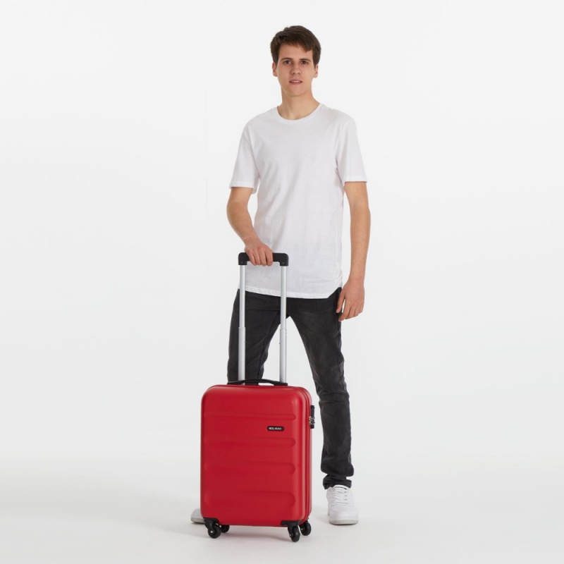 ROLL ROAD Flex Red, Sada ABS cestovních kufrů, 55-65-75cm, 5849464 ROLL ROAD Flex Red, Sada ABS cestovních kufrů, 55-65-75cm, 5849464