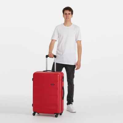 ROLL ROAD Flex Red, Sada ABS cestovních kufrů, 55-65-75cm, 5849464 ROLL ROAD Flex Red, Sada ABS cestovních kufrů, 55-65-75cm, 5849464