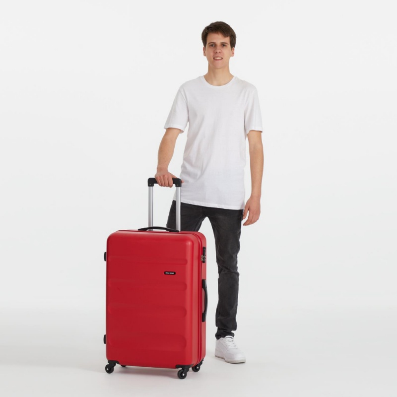 ROLL ROAD Flex Red, Sada ABS cestovních kufrů, 55-65-75cm, 5849464 ROLL ROAD Flex Red, Sada ABS cestovních kufrů, 55-65-75cm, 5849464