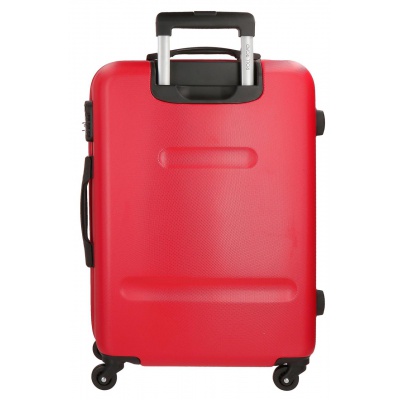 ROLL ROAD Flex Red, Sada ABS cestovních kufrů, 55-65cm, 5849564 ROLL ROAD Flex Red, Sada ABS cestovních kufrů, 55-65cm, 5849564