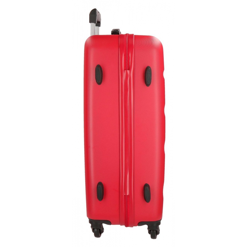 ROLL ROAD Flex Red, Sada ABS cestovních kufrů, 55-65cm, 5849564 ROLL ROAD Flex Red, Sada ABS cestovních kufrů, 55-65cm, 5849564