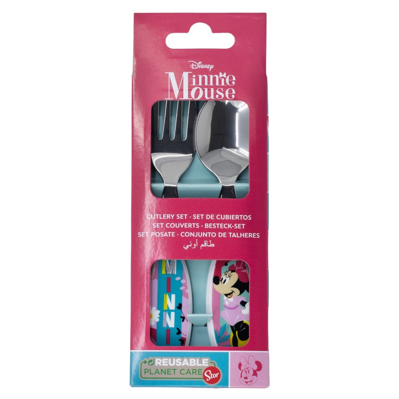 Detský príbor MINNIE MOUSE (vidlička a lyžička), 74418 Detský príbor MINNIE MOUSE (vidlička a lyžička), 74418