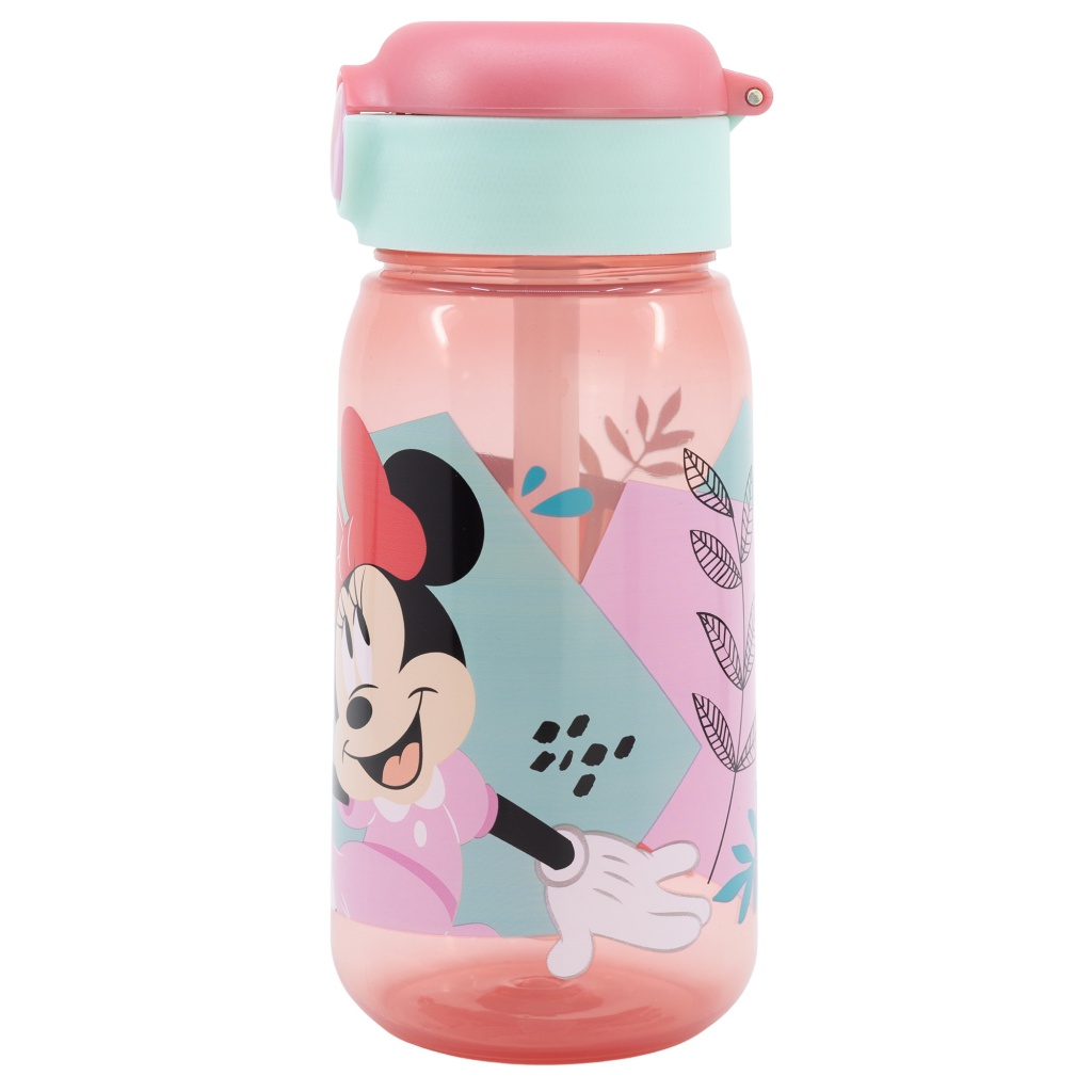 Plastová fľaša s automatickým otváraním MINNIE MOUSE, 510ml, 74442