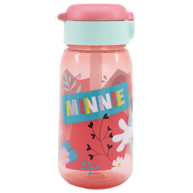 Plastová fľaša s automatickým otváraním MINNIE MOUSE, 510ml, 74442