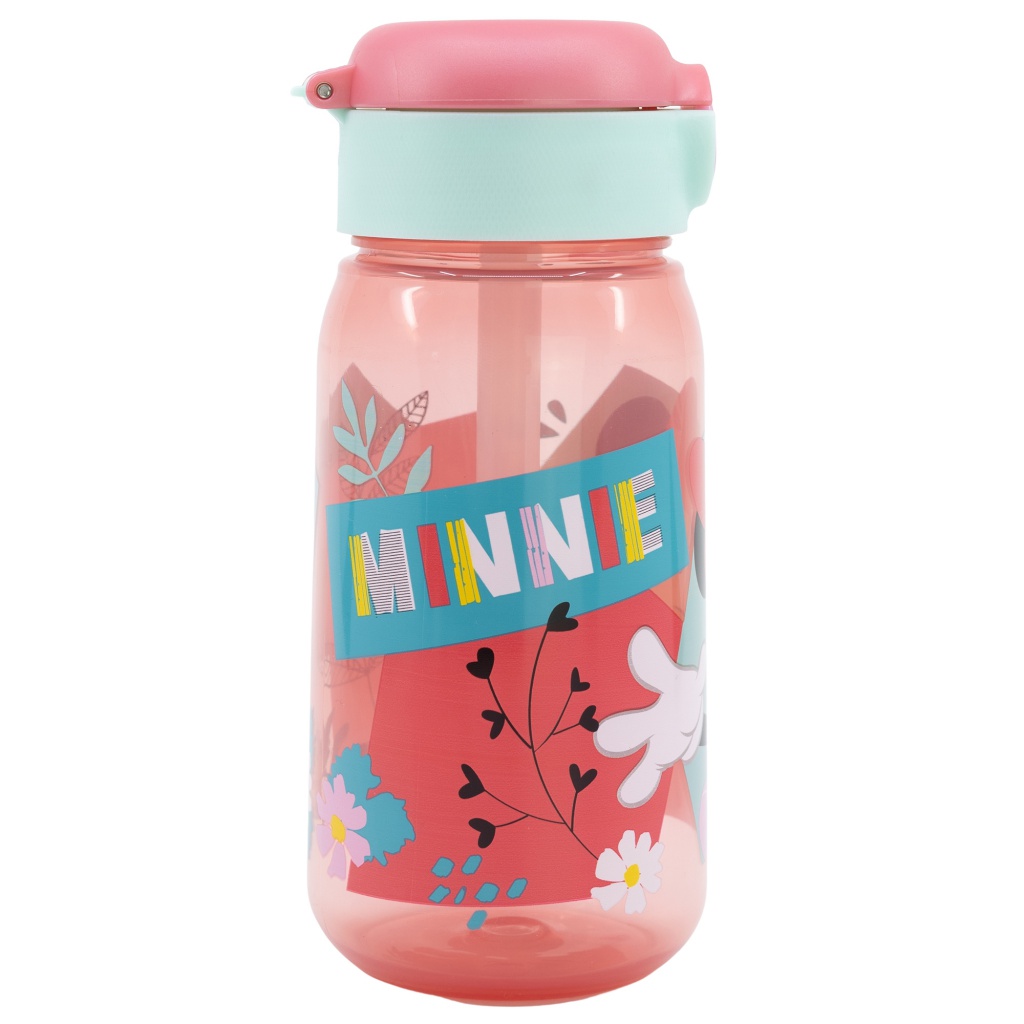 Plastová fľaša s automatickým otváraním MINNIE MOUSE, 510ml, 74442