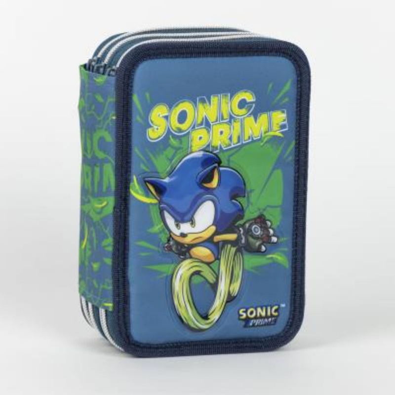 Třípatrový penál s náplní Ježek Sonic, 2700001152 Třípatrový penál s náplní Ježek Sonic, 2700001152