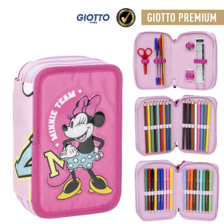 Třípatrový penál s náplní Minnie Mouse, 2700001151