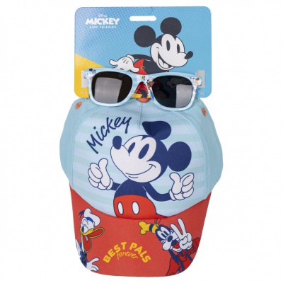 Detská šiltovka + slnečné okuliare Mickey Mouse, 2200010158