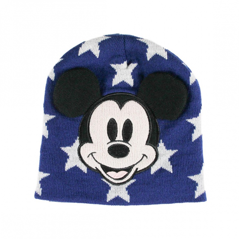 Chlapčenská zimná čiapka s aplikáciami Mickey Mouse, 2200005887 Chlapčenská zimná čiapka s aplikáciami Mickey Mouse, 2200005887