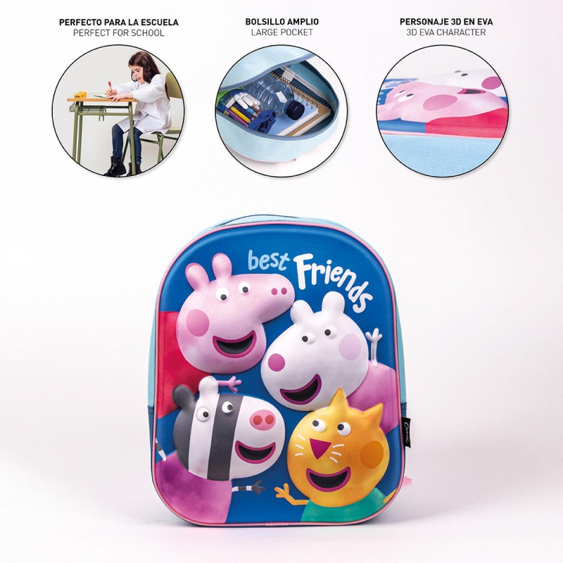Detský 3D batoh Peppa Pig, 2100004342 Detský 3D batoh Peppa Pig, 2100004342