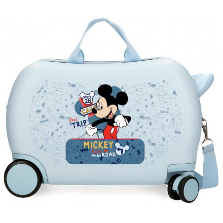 Dětský cestovní kufr na kolečkách / odrážedlo MICKEY MOUSE Road Trip, 25L, 4951021