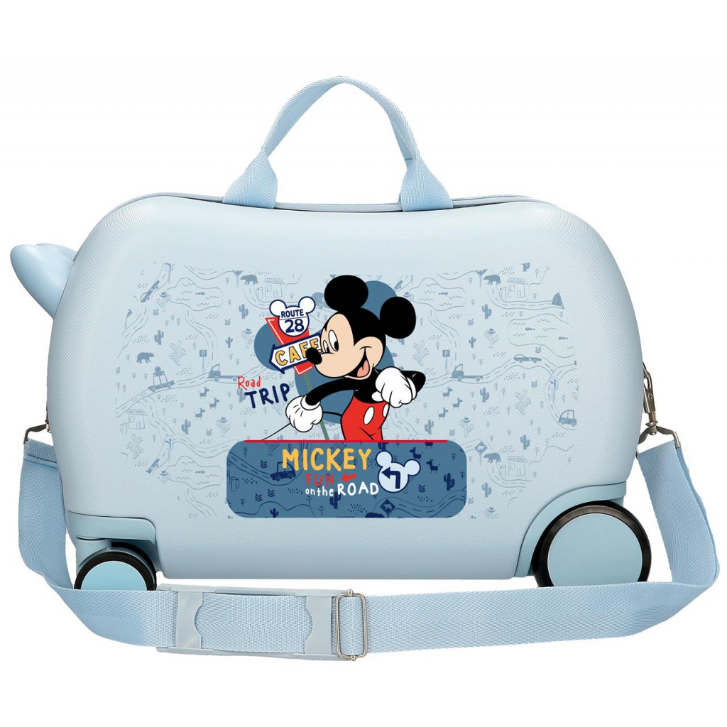 Dětský cestovní kufr na kolečkách / odrážedlo MICKEY MOUSE Road Trip, 25L, 4951021