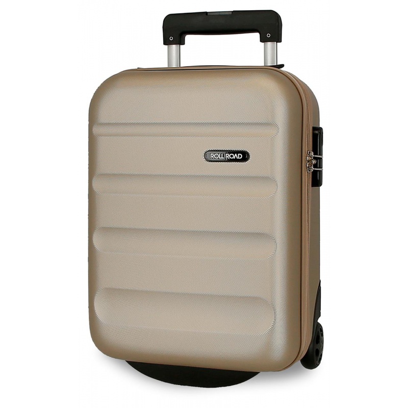 ROLL ROAD Flex Champagne, Príručný mini cestovný kufor, 40x30x20cm, 24L, 5849969 ROLL ROAD Flex Champagne, Príručný mini cestovný kufor, 40x30x20cm, 24L, 5849969