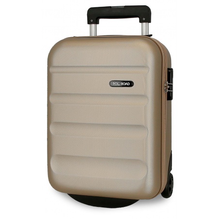 ROLL ROAD Flex Champagne, Príručný mini cestovný kufor, 40x30x20cm, 24L, 5849969