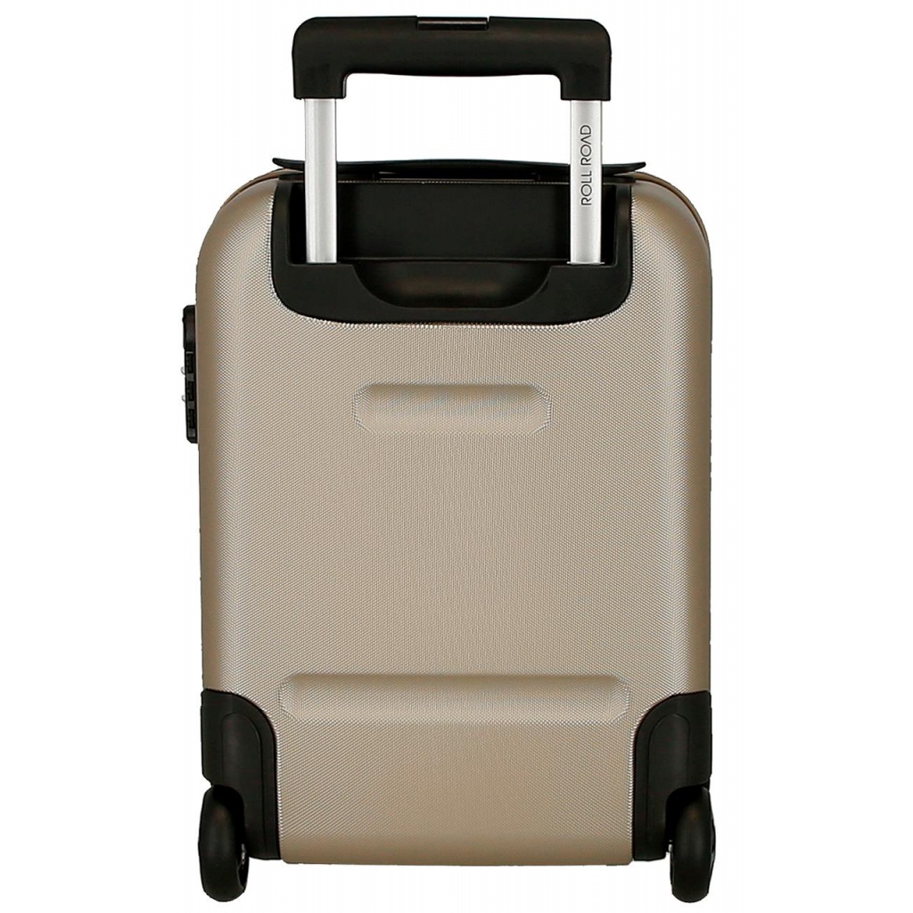 ROLL ROAD Flex Champagne, Příruční mini cestovní kufr, 40x30x20cm, 24L, 5849969