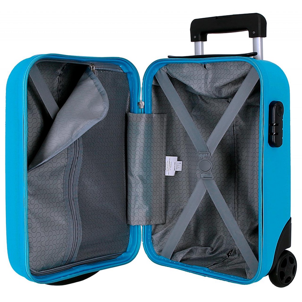 ROLL ROAD Flex Azul Claro, Príručný mini cestovný kufor, 40x30x20cm, 24L, 584996A