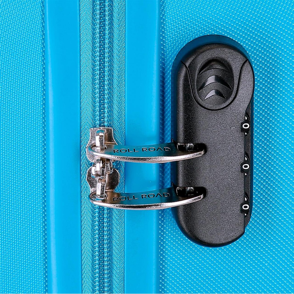 ROLL ROAD Flex Azul Claro, Príručný mini cestovný kufor, 40x30x20cm, 24L, 584996A