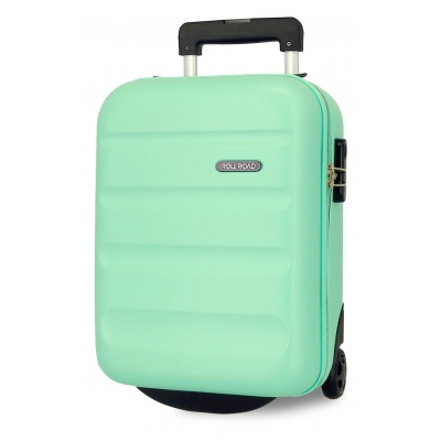 ROLL ROAD Flex Turquesa, Príručný mini cestovný kufor, 40x30x20cm, 24L, 584996B ROLL ROAD Flex Turquesa, Príručný mini cestovný kufor, 40x30x20cm, 24L, 584996B