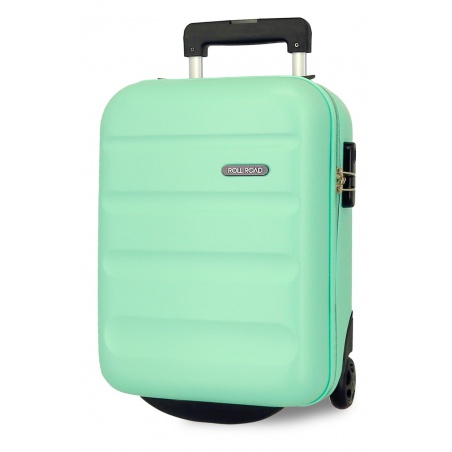 ROLL ROAD Flex Turquesa, Príručný mini cestovný kufor, 40x30x20cm, 24L, 584996B