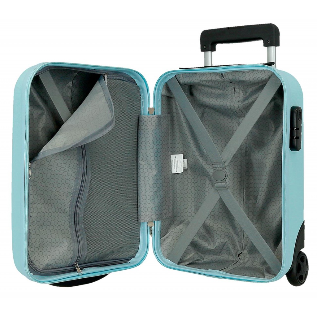 ROLL ROAD Flex Light Blue, Príručný mini cestovný kufor, 40x30x20cm, 24L,584996E