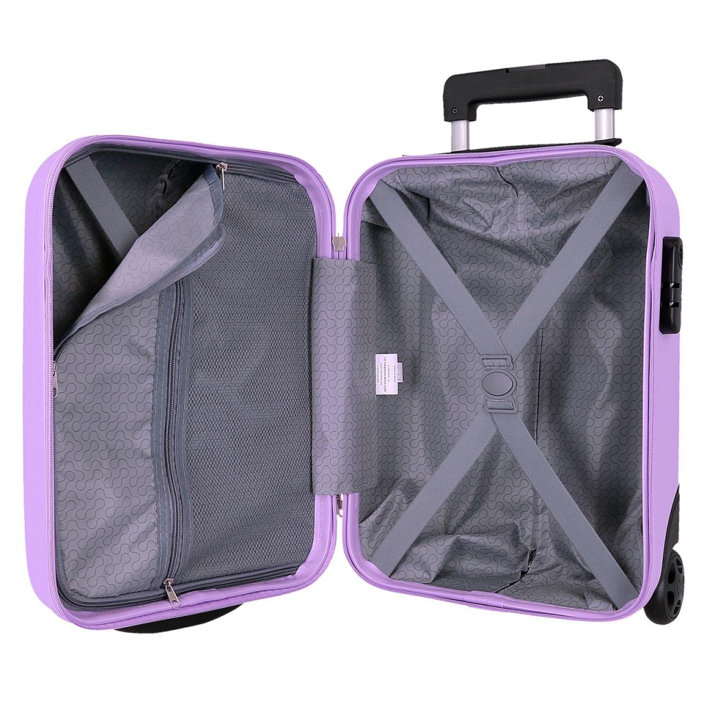 ROLL ROAD Flex Pink, Příruční mini cestovní kufr, 40x30x20cm, 24L,584996F